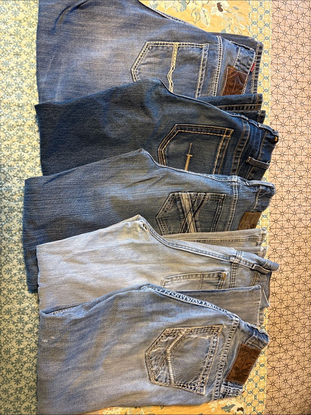 Bundle of 5 Men’s Work Jeans - Different Brands, Size 30